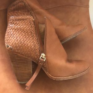 Coach leather booties